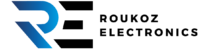 Roukoz Electronics Logo Wide Colored